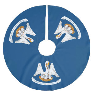 Dynamische Louisiana de Grafische Vlag van de Staa Kerstboom Rok