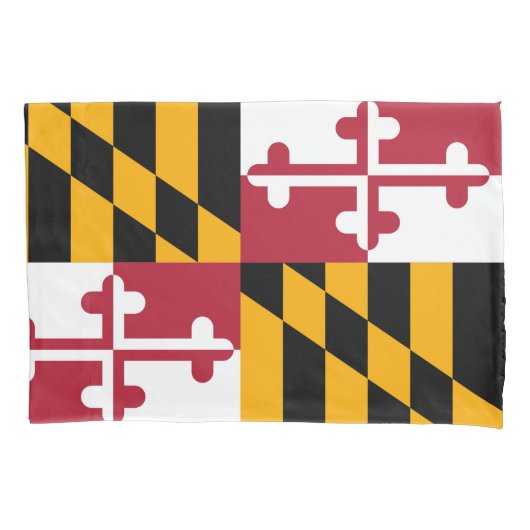 Dynamische maryland State Flag Graphic op a Kussensloop (Voorkant)