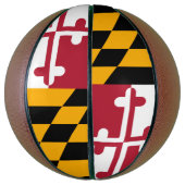 Dynamische maryland State Flag Graphic op a Mini Basketbal (Verticaal)