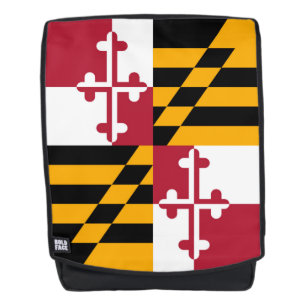 Dynamische maryland State Flag Graphic op a Rugtassen