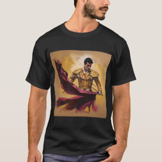 Dynamische Matador Schildering In Felle Kleuren Me T-shirt