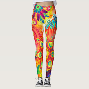 Dynamische Mode Fractal Colorful Leggings