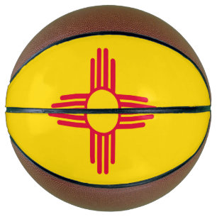 Dynamische Nieuwe Staatswapen van New Mexico Grafi Basketbal