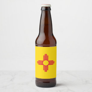 Dynamische Nieuwe Vlag van de Staat Mexico Grafisc Bier Etiket