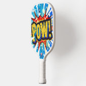 Dynamische 'POW' Comic-Style Pickleball Paddle (Links)