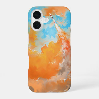 Dynamische raketlancering_iphone hoes iPhone 16 hoesje