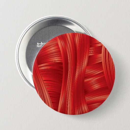 Dynamische rode spiertextuur Abstract Ronde Button 7,6 Cm (Voorkant /achterkant)