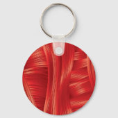 Dynamische rode spiertextuur Abstract Sleutelhanger (Achterkant)