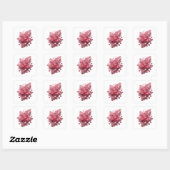 Dynamische roze abstracte sticker afbeelding (Vel)