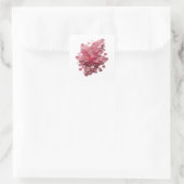Dynamische roze abstracte sticker afbeelding (Tas)