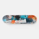 Dynamische spatten - Leef om te rijden Abstract Skateboard (Horizontaal)