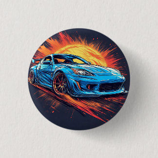 Dynamische sportwagen ronde button 3,2 cm