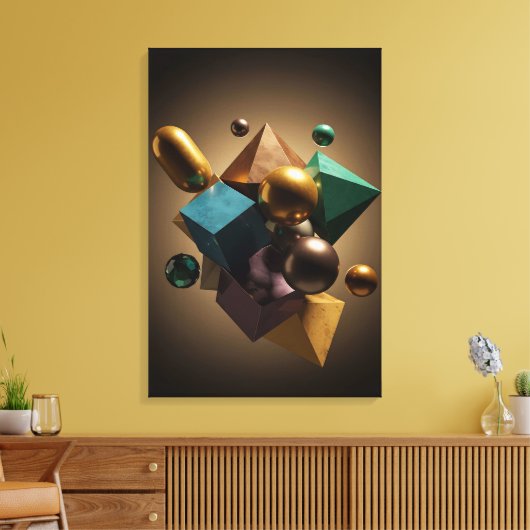 dynamische symmetrie canvas afdruk (Insitu (Woonkamer))