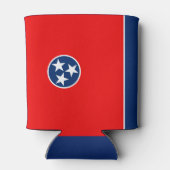Dynamische Tennessee State Flag Graphic op a Blikjeskoeler (Achterkant)