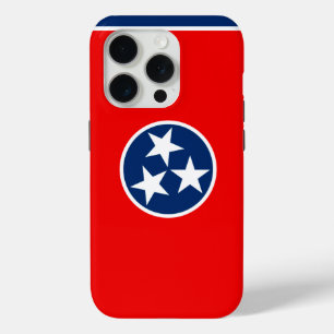 Dynamische Tennessee State Flag Graphic op a iPhone 15 Pro Case