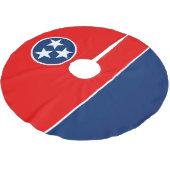 Dynamische Tennessee State Flag Graphic op a Kerstboom Rok (Gekanteld)