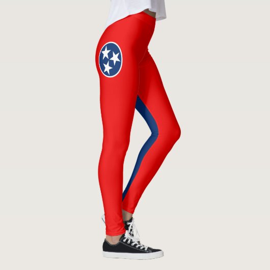 Dynamische Tennessee State Flag Graphic op a Leggings (Rechts)