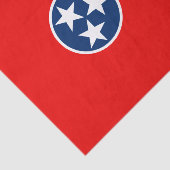Dynamische Tennessee State Flag Graphic op a Tissuepapier (Detail)