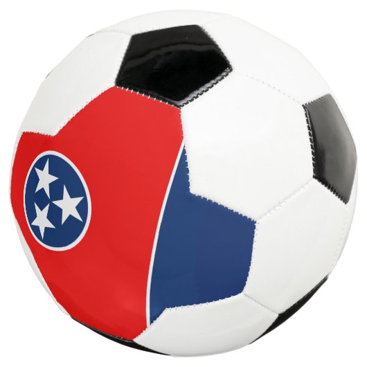 Dynamische Tennessee State Flag Graphic op a Voetbal (Drie kwart)