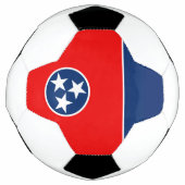 Dynamische Tennessee State Flag Graphic op a Voetbal (Voorkant)