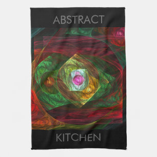 Dynamische verbindingen Abstracte keukenhanddoeken