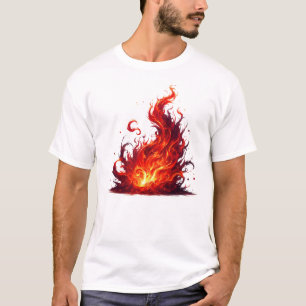 Dynamische Vlamwerveling T-shirt