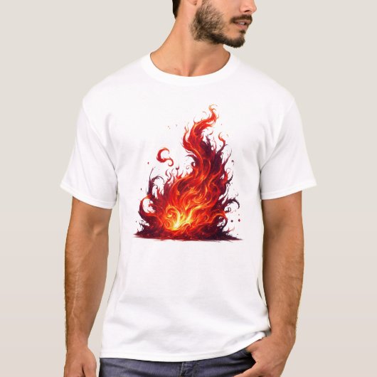 Dynamische Vlamwerveling T-shirt (Voorkant)