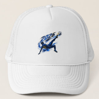 Dynamische Voetbalspeler 2026 Grafische Truckerhoe Trucker Pet
