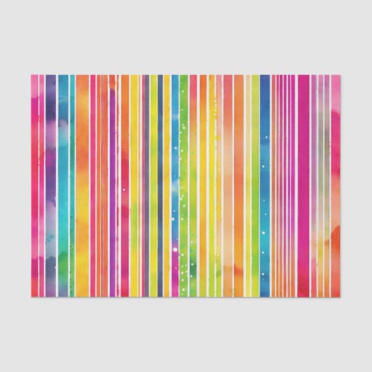 Dynamische Waterverf Stripes Tissuepapier (Voorkant)