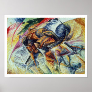 Dynamisme van een cyclist (Dinamismo di un ciclist Poster