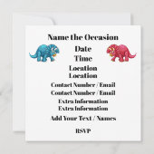 DYNAMITE-O-SAURUS INVITATION DINOSAURE (Dos)
