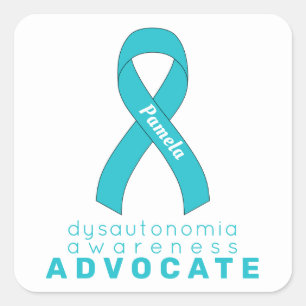Dysautonomia Advocate White Square Sticker