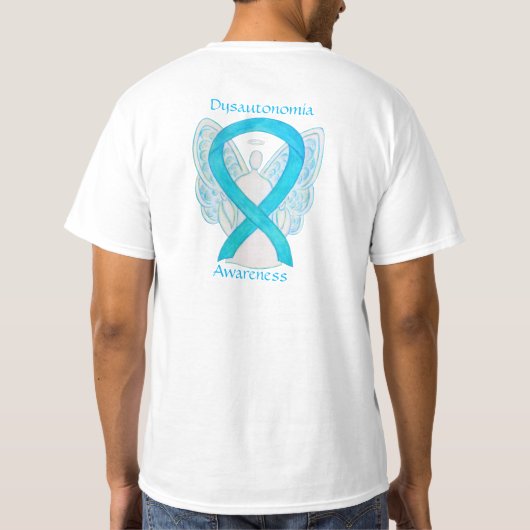Dysautonomia Awareness Ribbon Angel Shirten T-shirt (Achterkant)