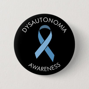 Dysautonomia Blue Awareness Ribbon Pin Ronde Button 5,7 Cm