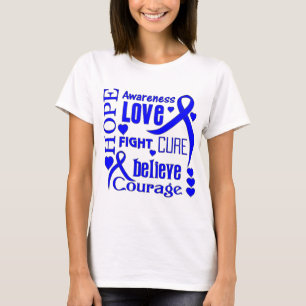 Dysautonomia Hope Words Collage T-shirt