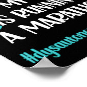 Dysautonomia POTS Turquoise Ribbon Autonomic Dysfu Poster (Hoek)