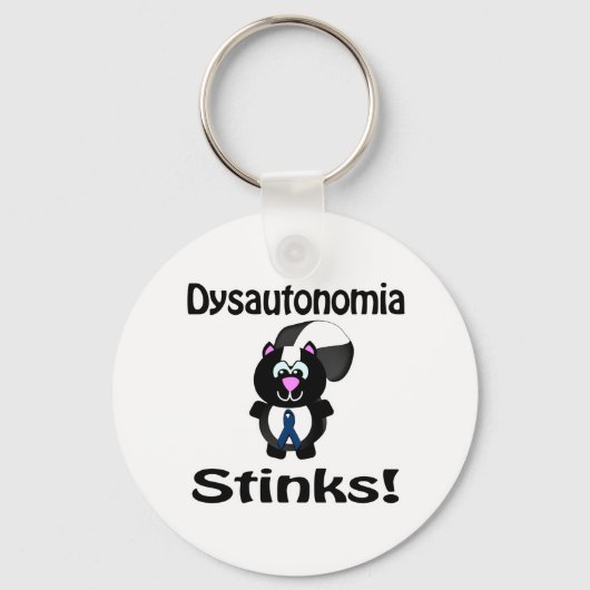 Dysautonomia Stinks Skunk Awareness Design Sleutelhanger (Voorkant)