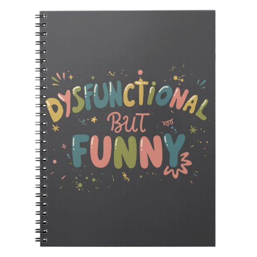 Dysfunctional but funny notitieboek (Voorkant)