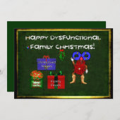 Dysfunctionele kerstdagen kaart (Voorkant / Achterkant)