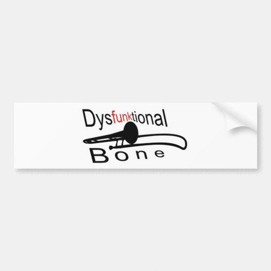 Dysfunktional Bone Bumpersticker (Voorkant)
