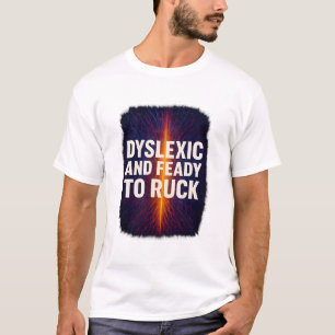 Dyslectisch en klaar om Abstracte neurale paden te T-shirt