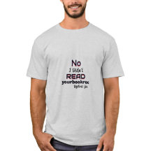 Dyslectische T-shirt - Nee, ik heb je boekaanbevel