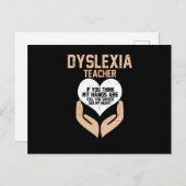 Dyslexia Awareness month, october Briefkaart (Voorkant / Achterkant)