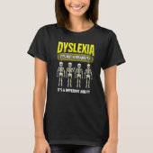 Dyslexia Awareness School Teacher Reading Dyslexia T-shirt (Voorkant)