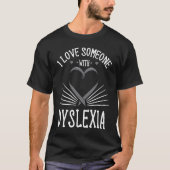 Dyslexia Ribbon Learning Disability Vision Problem T-shirt (Voorkant)