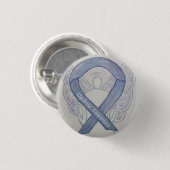 Dyslexia Silver Awareness Ribbon Angel Custom Pins Ronde Button 3,2 Cm (Voorkant /achterkant)