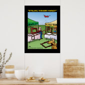 "Dyslexic Farmers Market" Poster (Keuken)