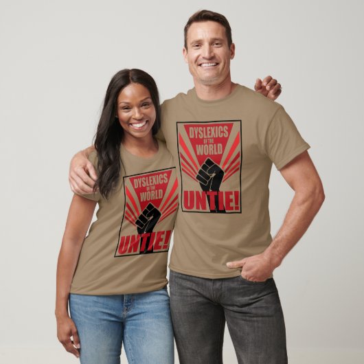 Dyslexica van de wereld ontbinden! sovjetpropagand t-shirt (Unisex)