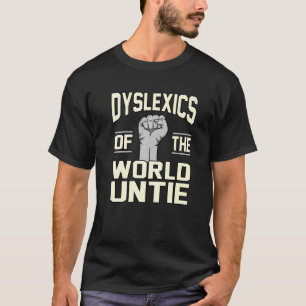 Dyslexica's van World Untie Dyslexia Awareness Sil T-shirt