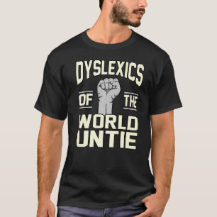 Dyslexica's van World Untie Dyslexia Awareness Sil T-shirt